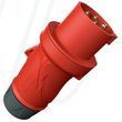Штекер PowerTOP Xtra з ErgoCONTACT 16А 4п 6г 400В, IP54 червоний, 16 A, 4, 400 В, 6г
