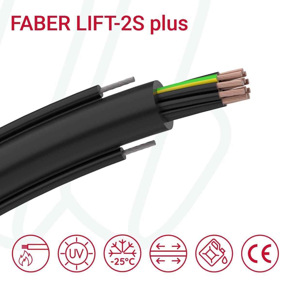 Кабель FABER LIFT-2S-JZ Plus 5G1,5 чорний