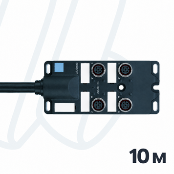 Пасивний I/O-розгалужувач ESCHA 4I/OM12-5P3C-10/S370, 4 порти, M12, гніздо, 4+PE конт., кабель 10 м