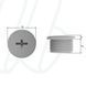 Заглушка кругла з різьбою з поліаміду M25x1,5 / TL=10,0мм / RAL 7001 сіра, M, M25x1,5, 10 мм