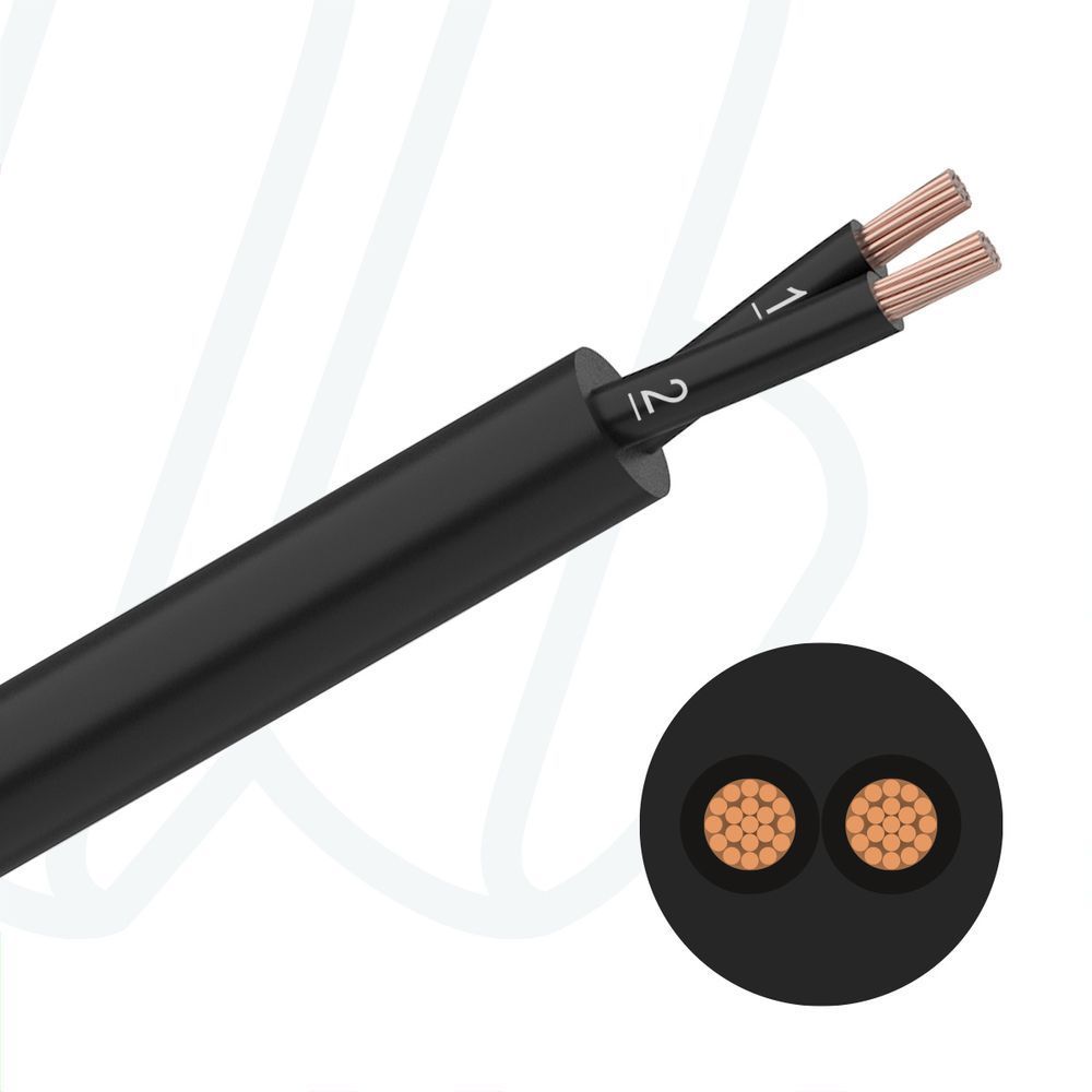 Кабель YSLY-OZ 600 2X4 0,6/1 кВ чорний