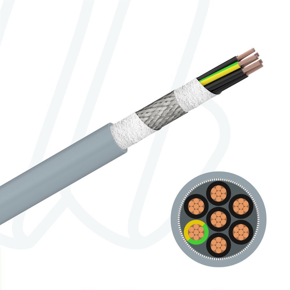 Кабель Boehmflex Chain C-PUR-HF UL/CSA 7G1,5 сірий