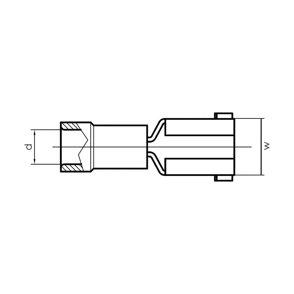 KA2507FLSH Плаский ізольований конектор-відгалуджувач 6,3x0,8 / 1,5-2,5 мм&sup2; / синій