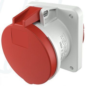 Розетка панельна 63A 4п 6г 400В, IP44, 63 A, 4, 400 В, 6г