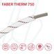 Провід термостійкий FABER THERM 750 1X6 в плетінні з коричневою ниткою