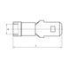 KA1507H Плаский ізольований конектор 6,3x0,8 (штекер) 0,5-1,5 мм&sup2; / червоний
