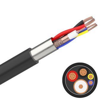 Кабель MARDAL CCTV mini OUTDOOR 1+4 (COAX(Cu)+2X0,22+2X0,5) ПВХ чорний