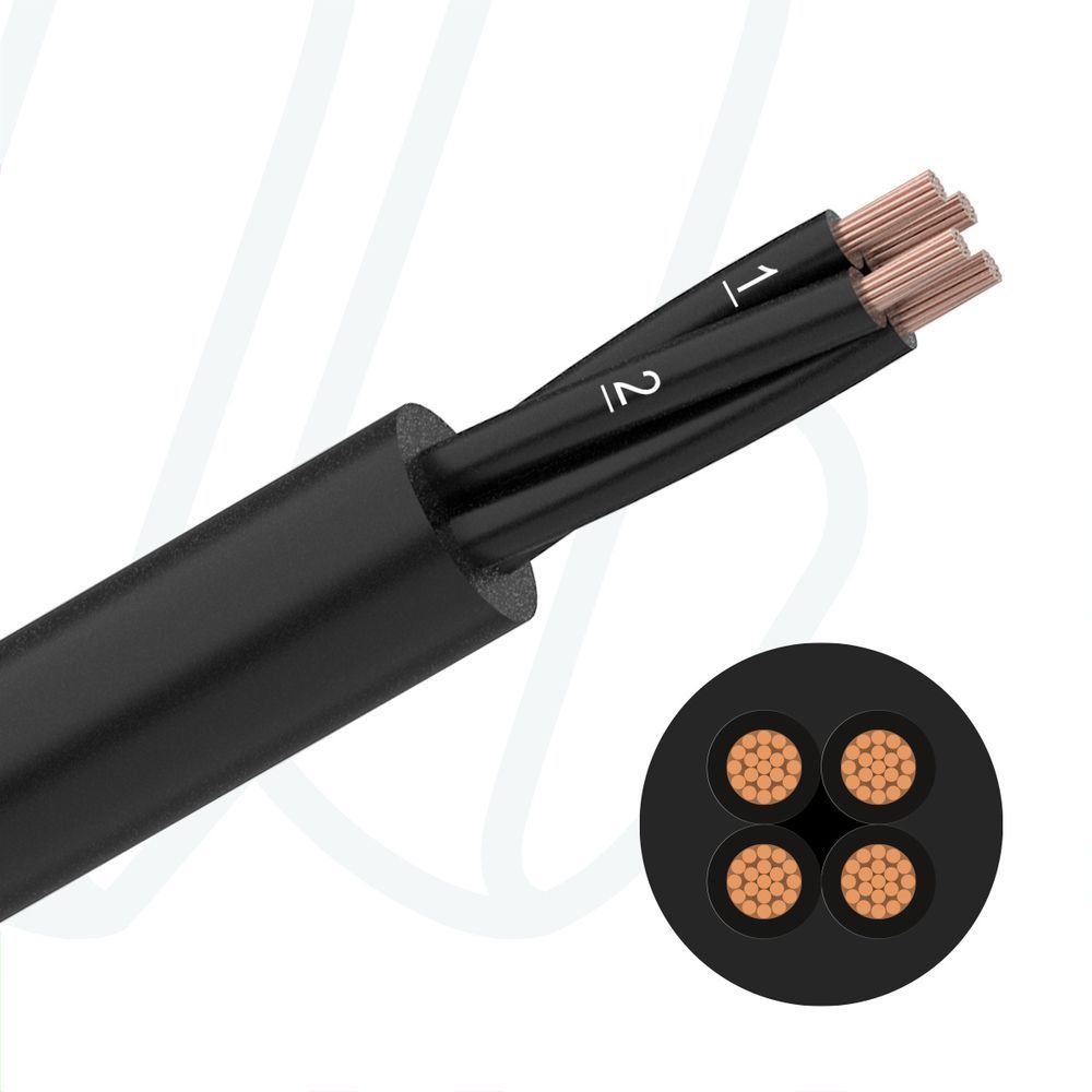 Кабель YSLY-OZ 600 2X1 0,6/1 кВ чорний