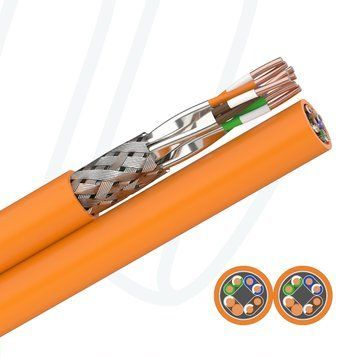 Кабель FABER DL 1000 DUPLEX STP 2X04X2XAWG23 PIMF FRNC помаранчевий