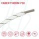 Провід термостійкий FABER THERM 750 1X25 в плетінні з чорною та зеленою ниткою