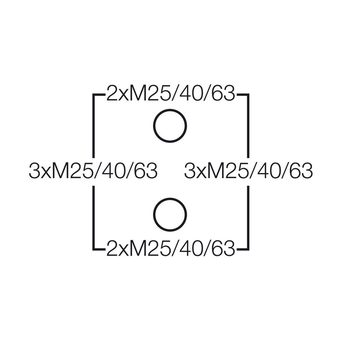 Розподільна коробка DK 5055 GZ з клемою Cu 3~ 16-50 мм2 5P IP66 355x255x122 сіра RAL 7035