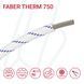 Провід термостійкий FABER THERM 750 1X10 в плетінні з синьою ниткою