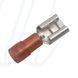 KA1507FLS Плаский ізольований конектор 6,3x0,8 (гніздо) 0,5-1,5 мм&sup2; / червоний